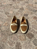 Men's Raffia Loafers in Beige & Light Brown