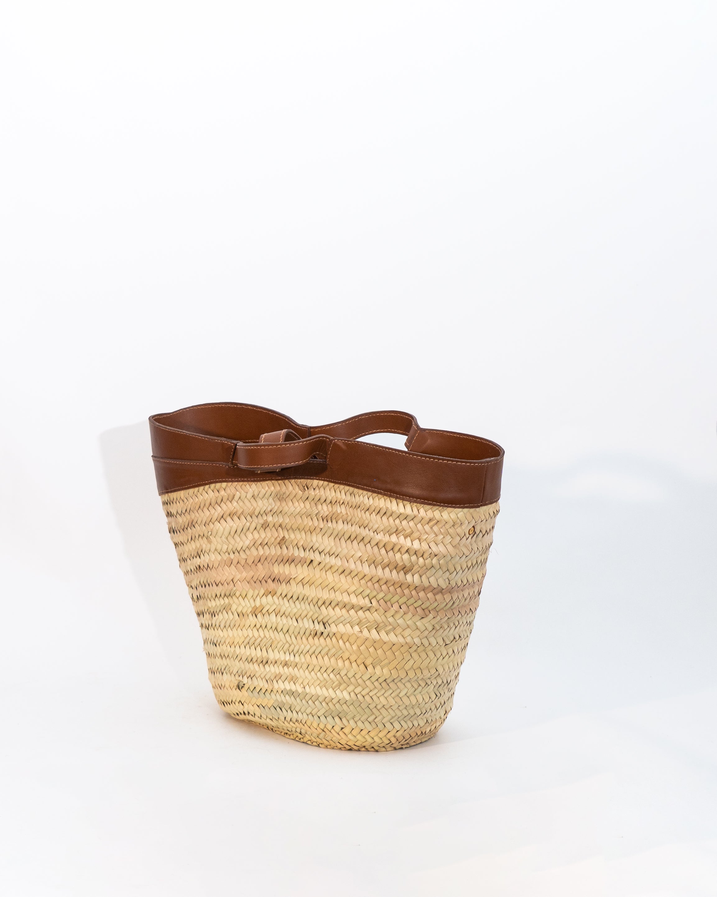 Natural Straw Bucket Bag