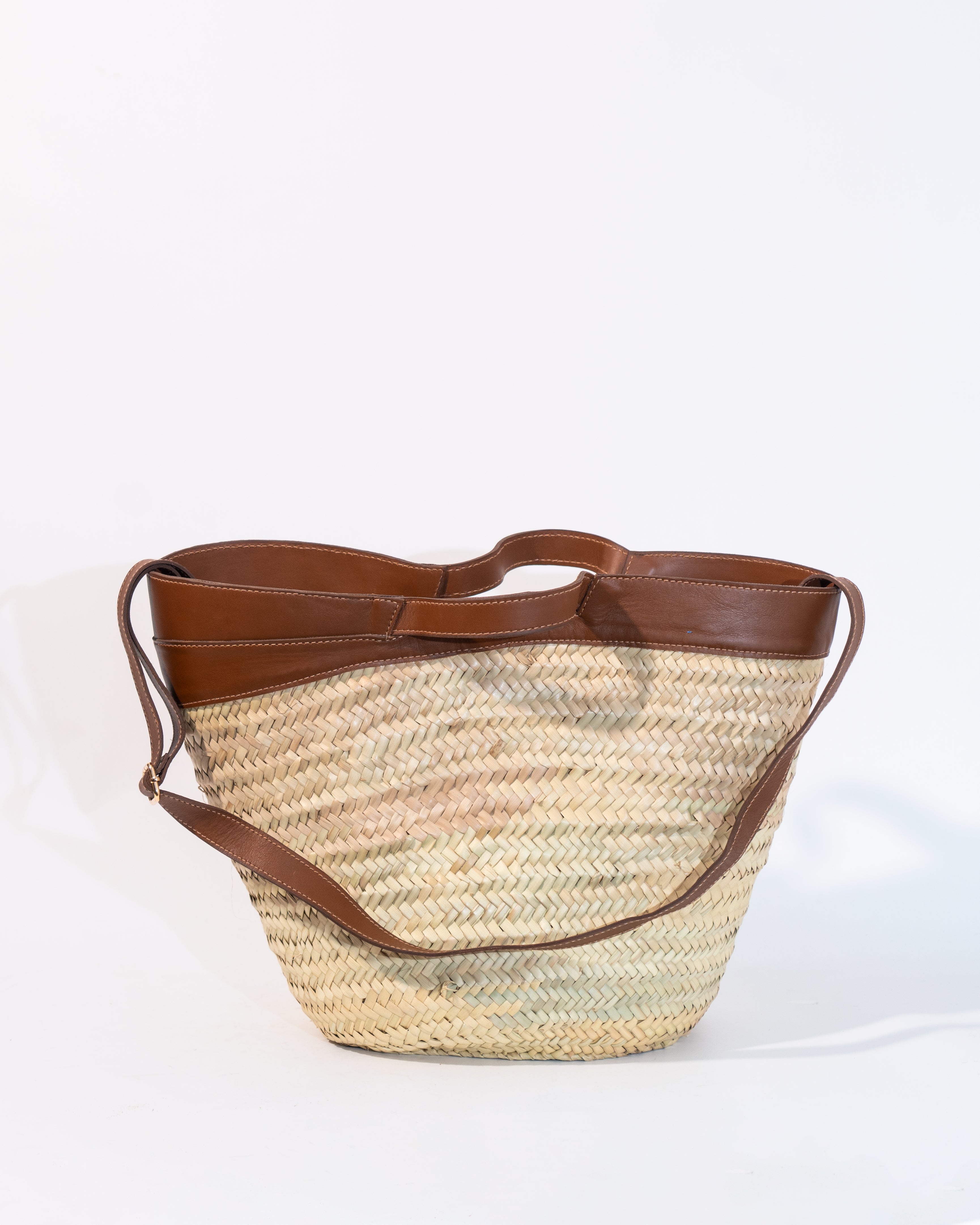 Natural Straw Bucket Bag