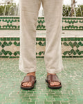 Men's Leather Sandals in Brown