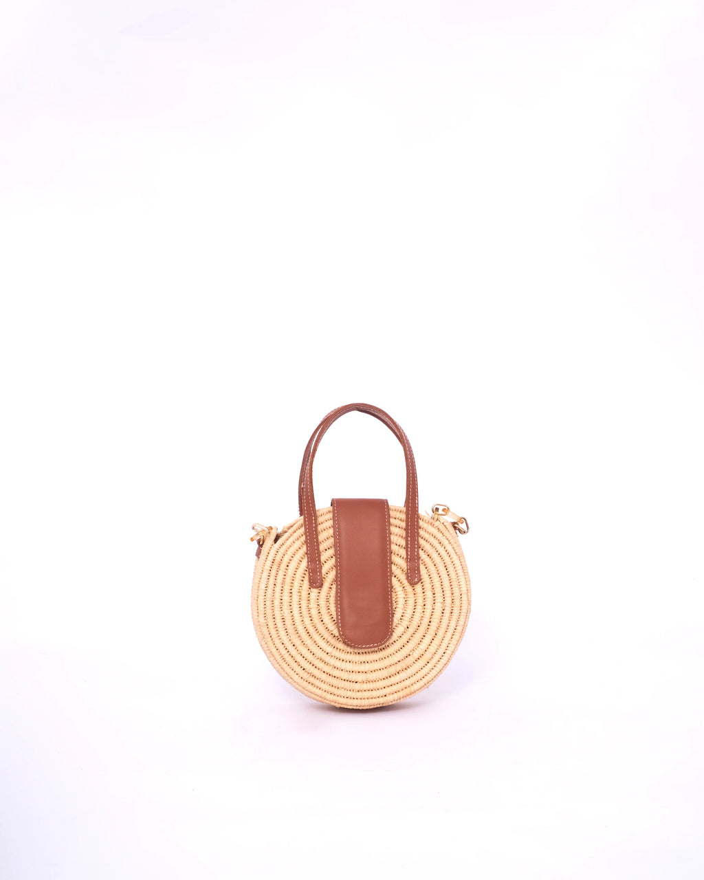 Circle Raffia Handbag