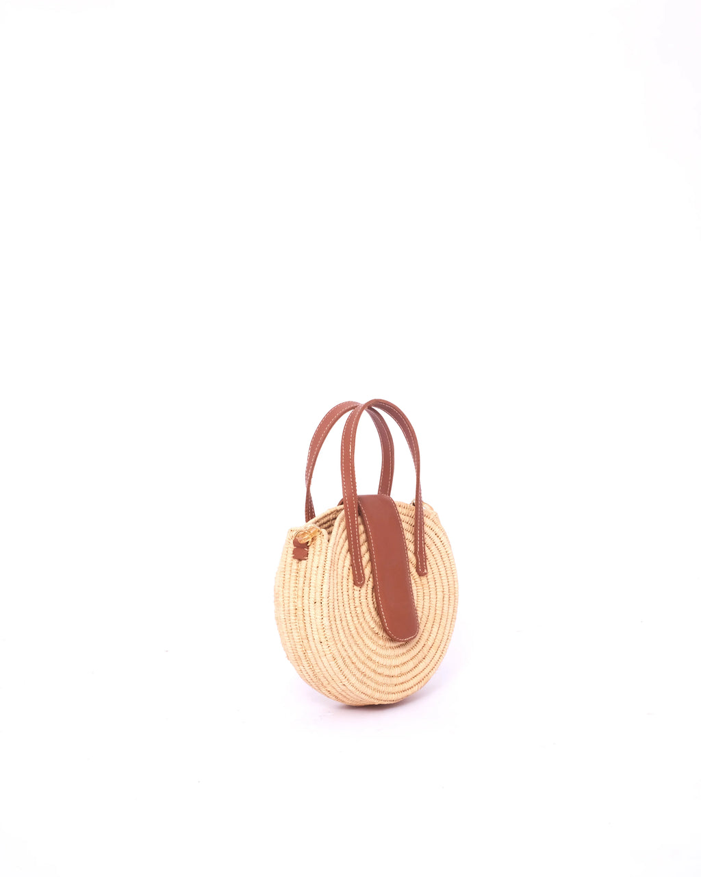 Circle Raffia Handbag