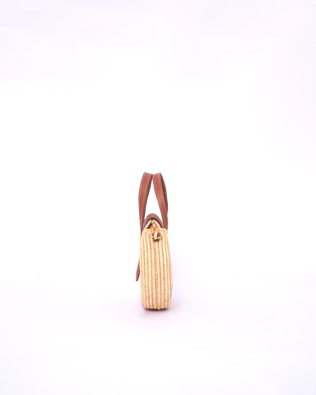 Circle Raffia Handbag
