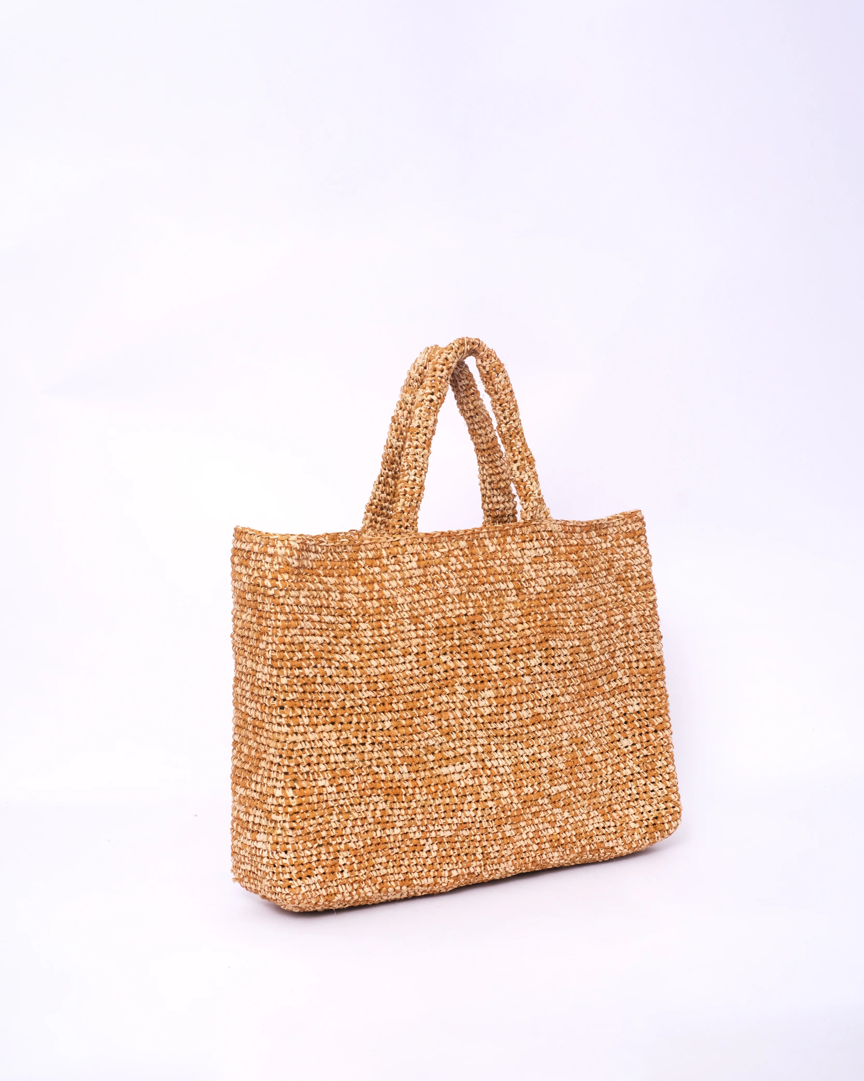 Crochet Raffia Tote Bag