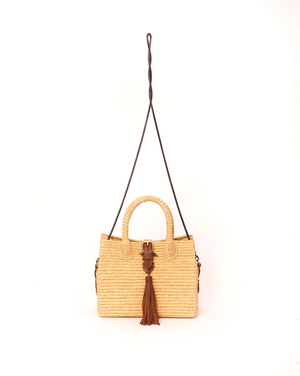 Designer Raffia Shoulder Bag