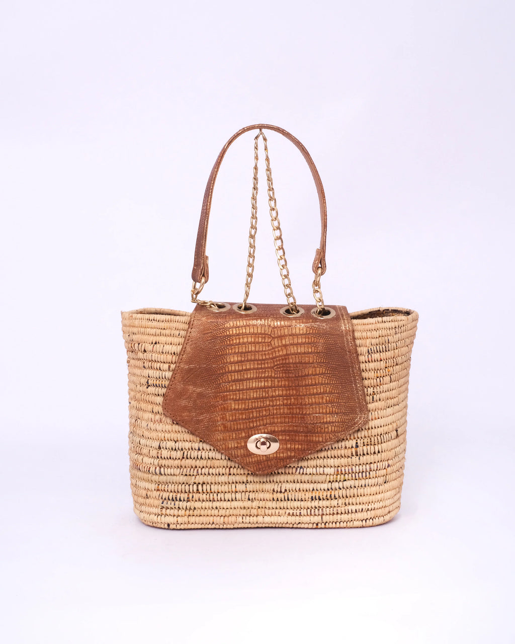 Designer Raffia Tote