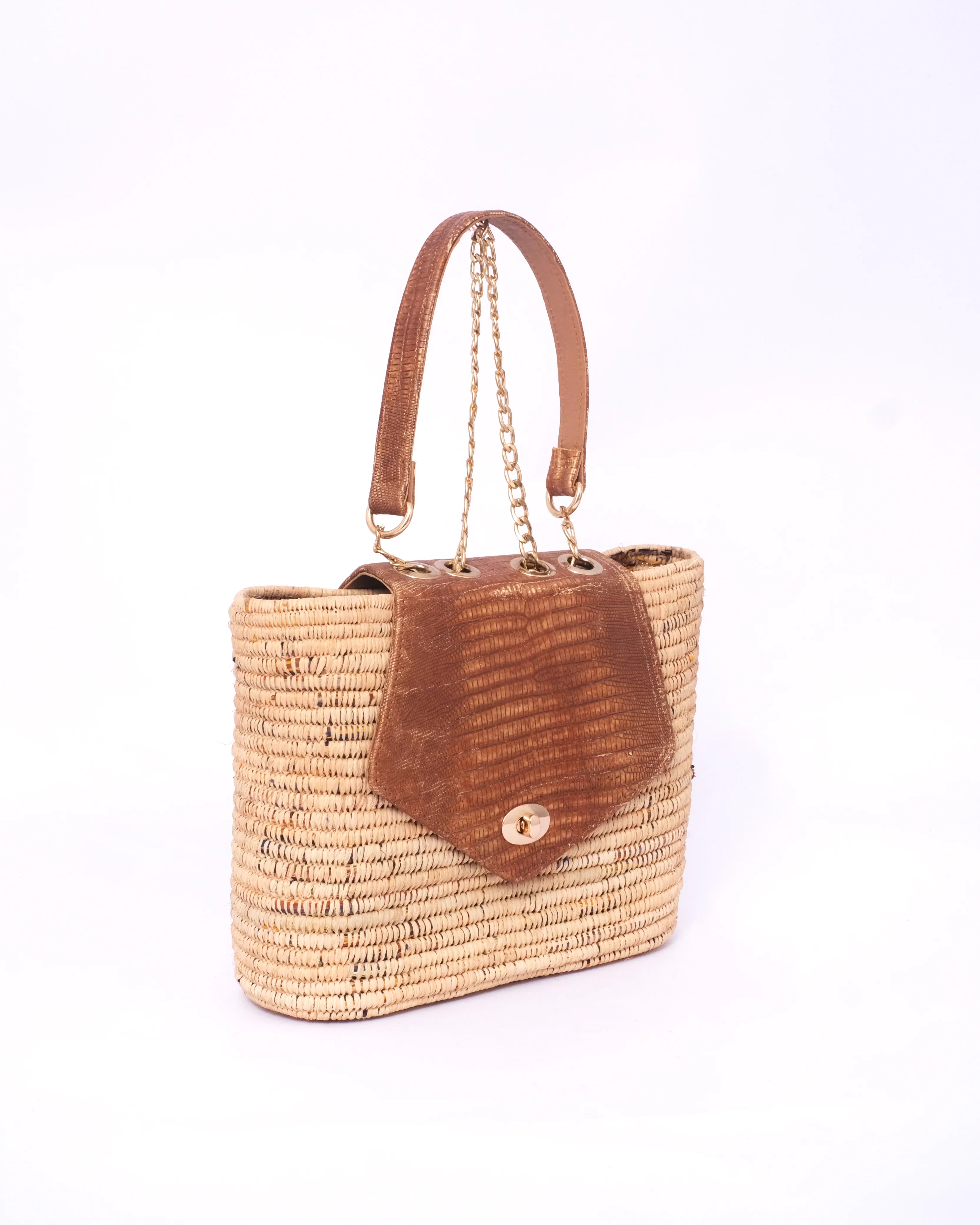 Designer Raffia Tote