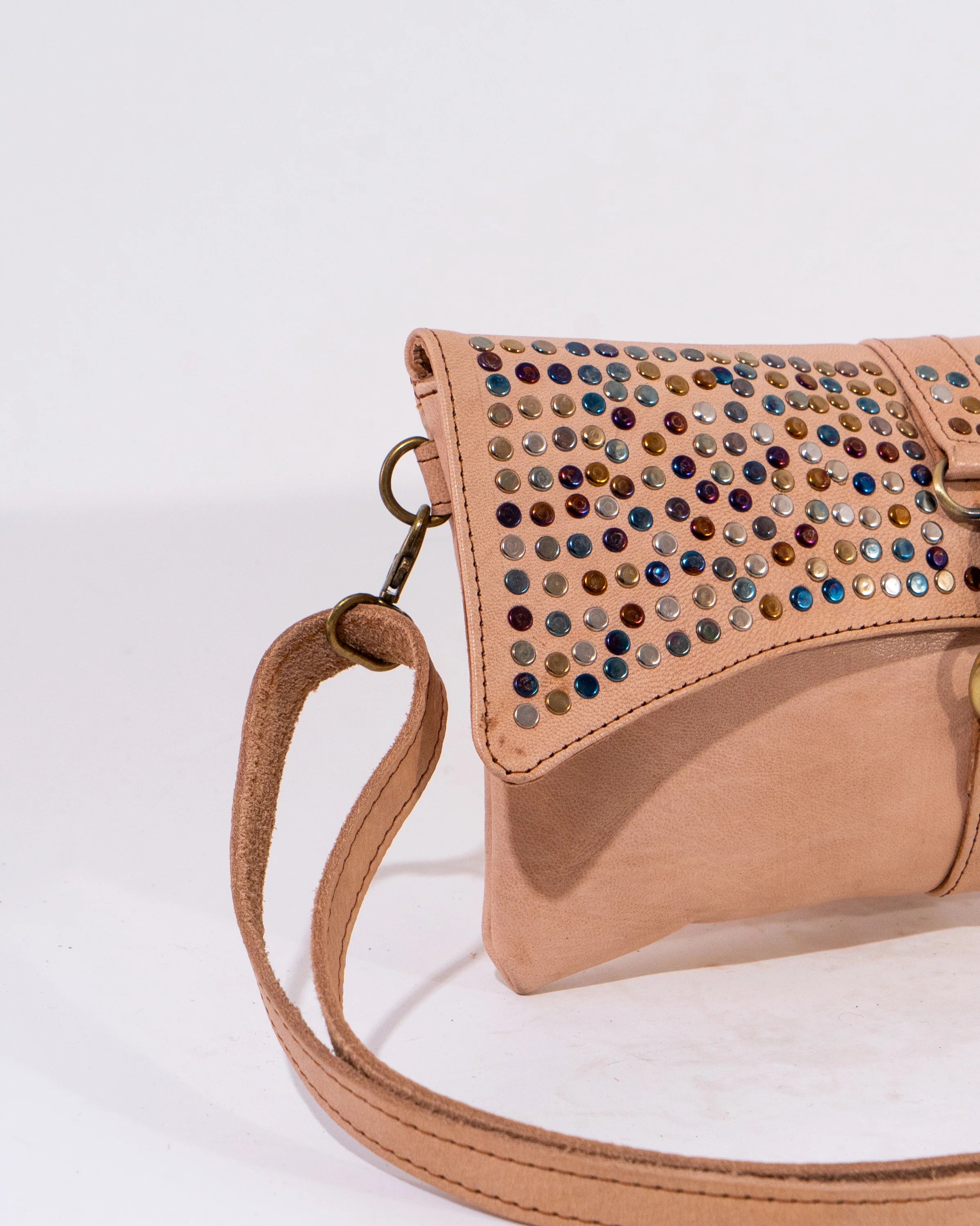 Natural Leather Crossbody Bag