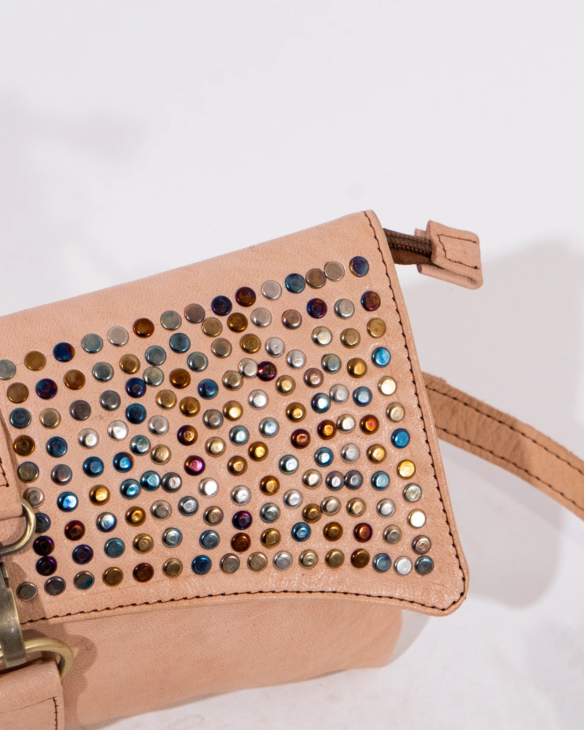 Natural Leather Crossbody Bag