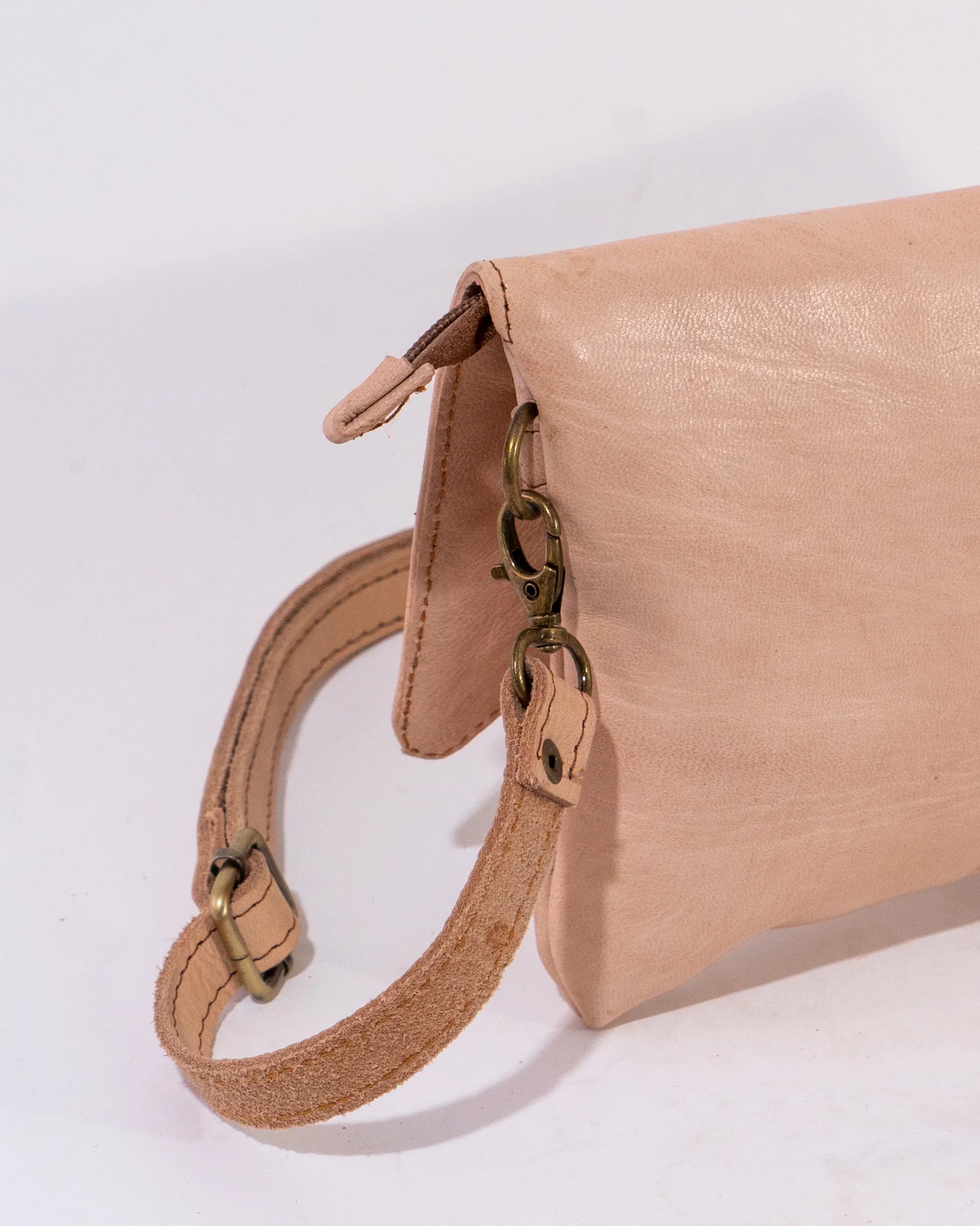 Natural Leather Crossbody Bag