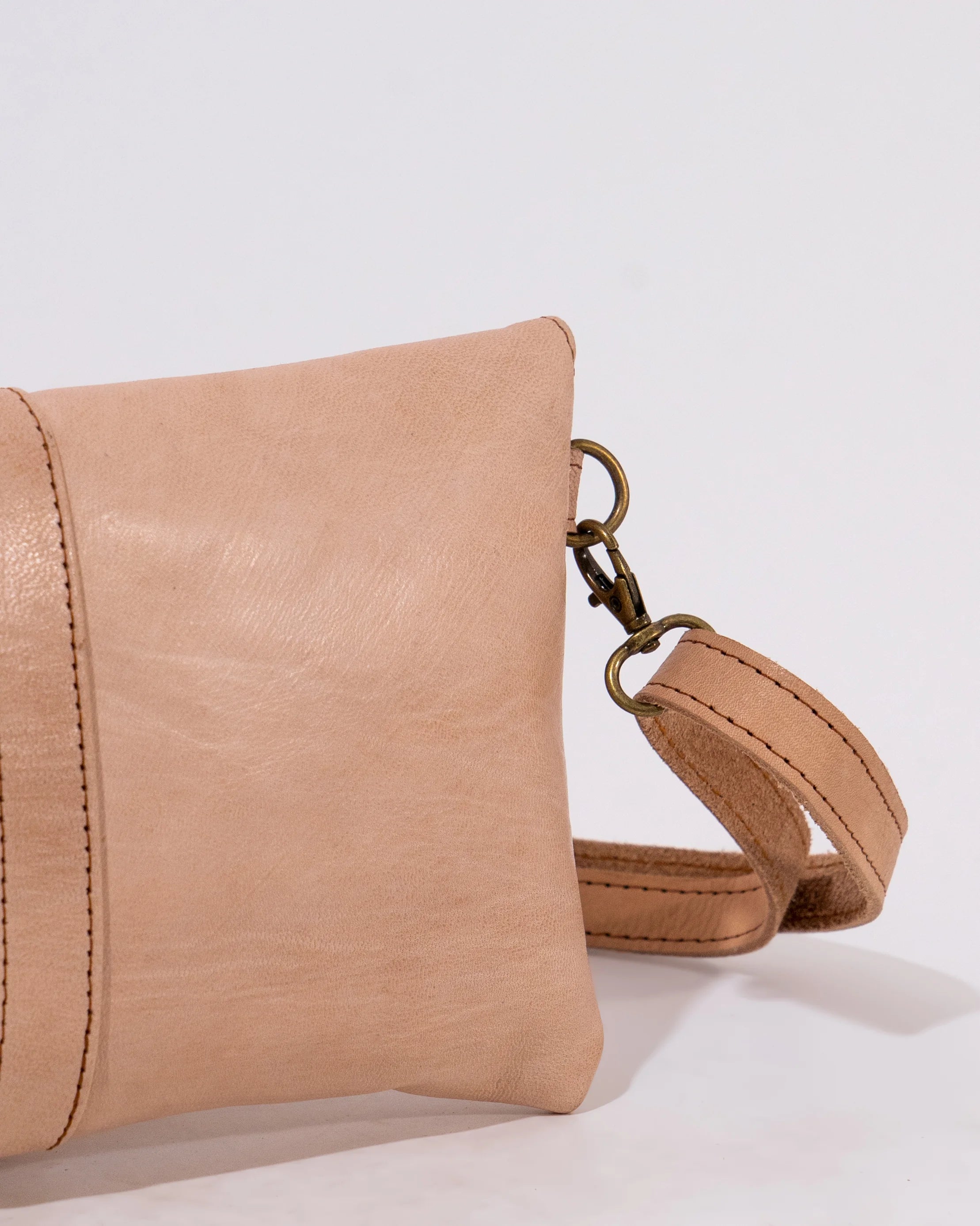 Natural Leather Crossbody Bag