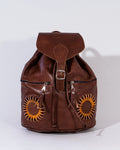 Brown Leather Backpack Bag