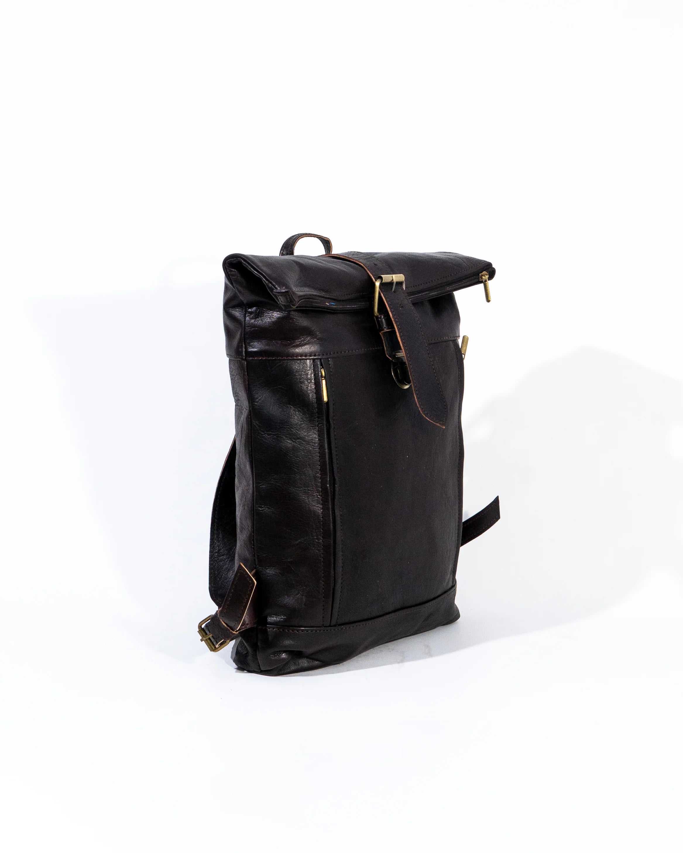 Black Leather Laptop Bag