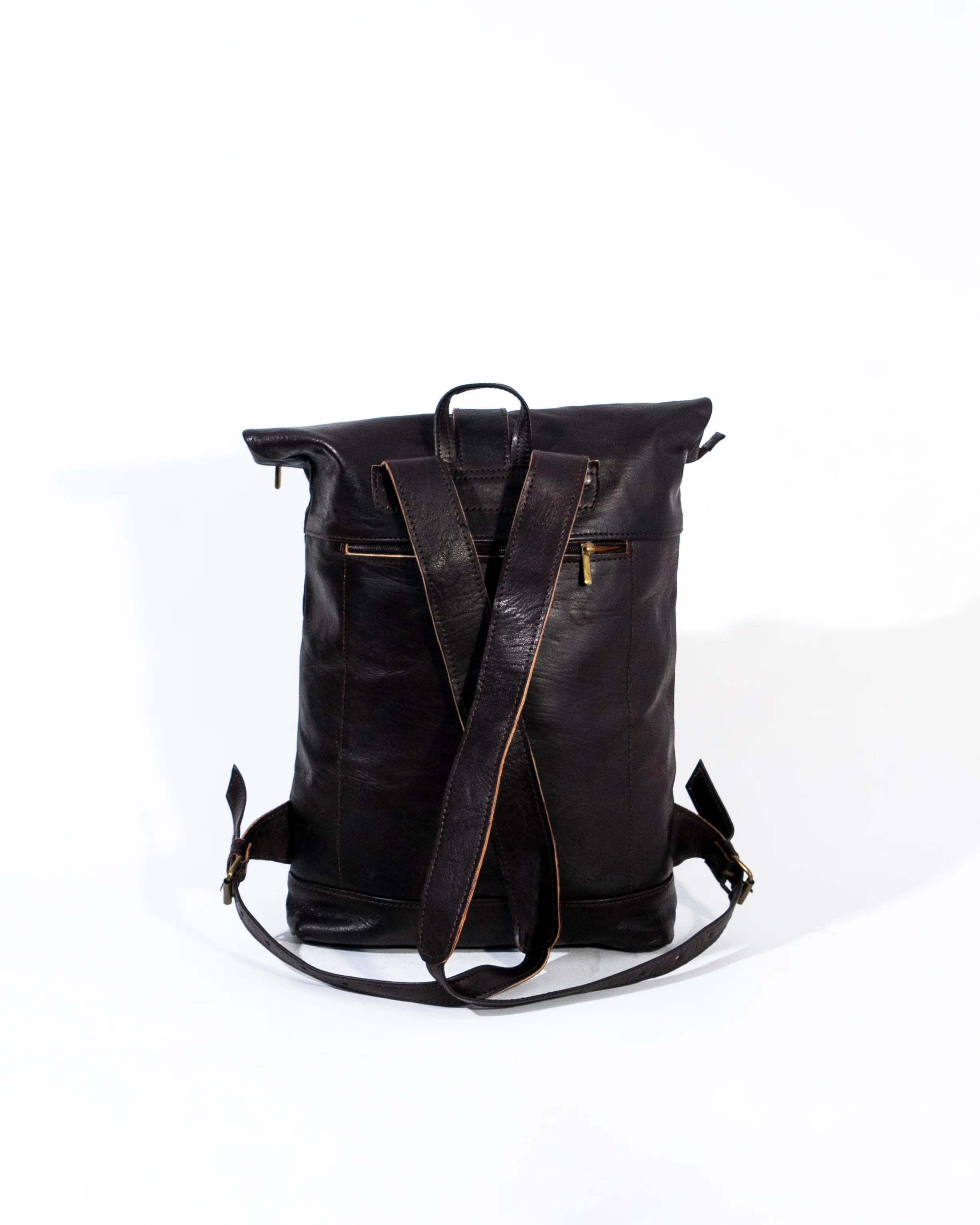 Black Leather Laptop Bag