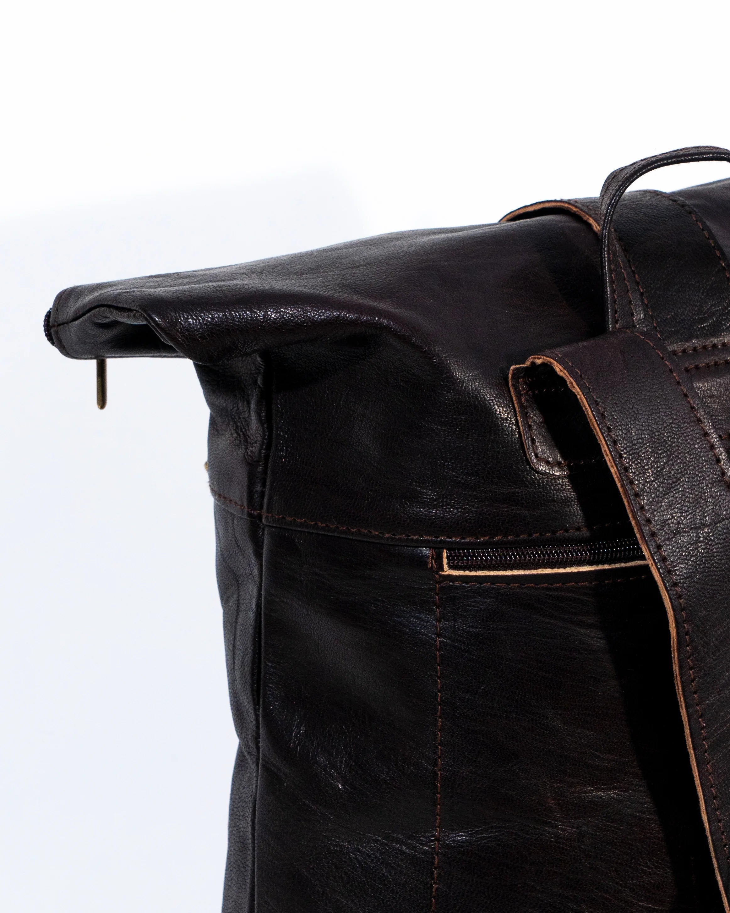 Black Leather Laptop Bag