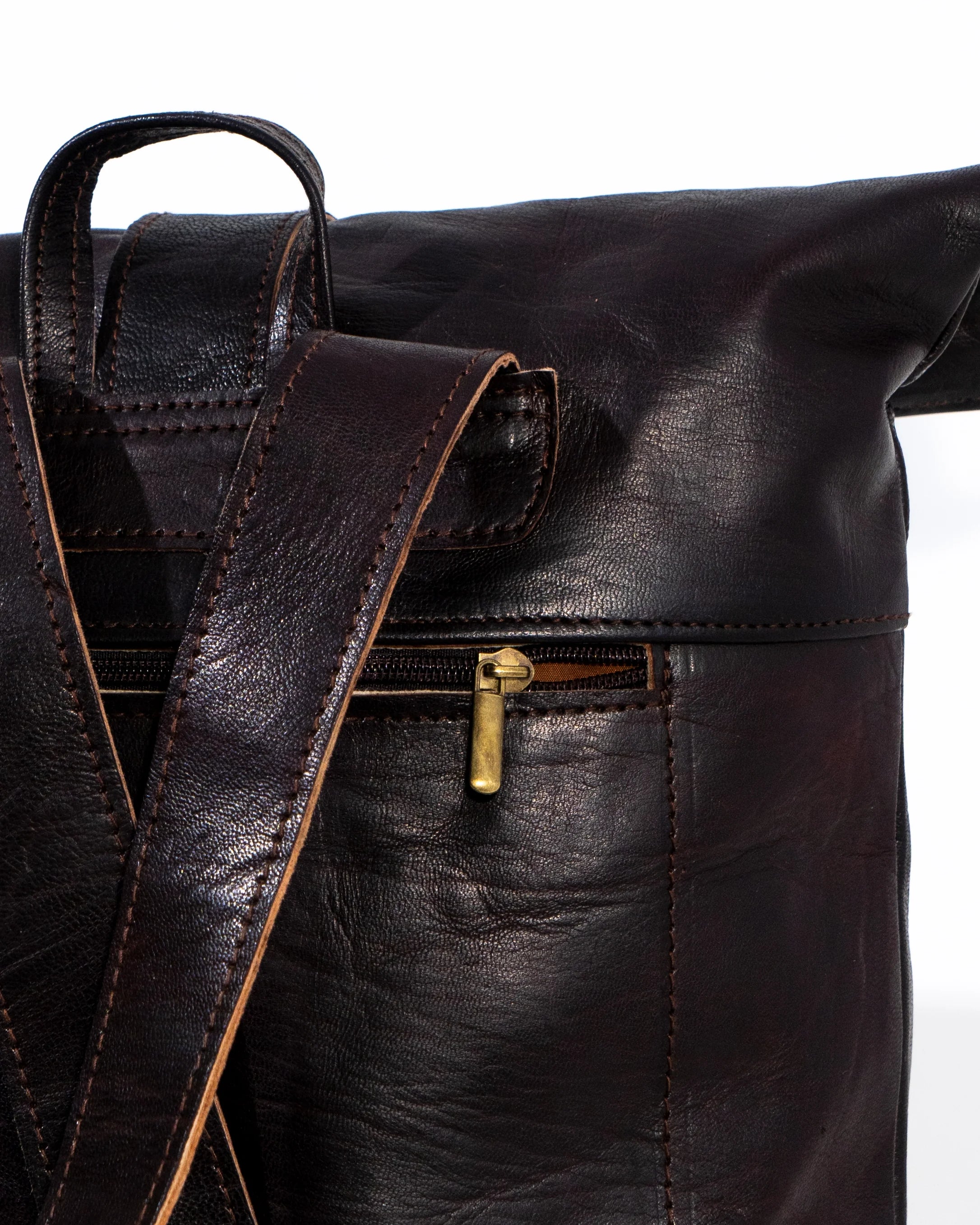 Black Leather Laptop Bag