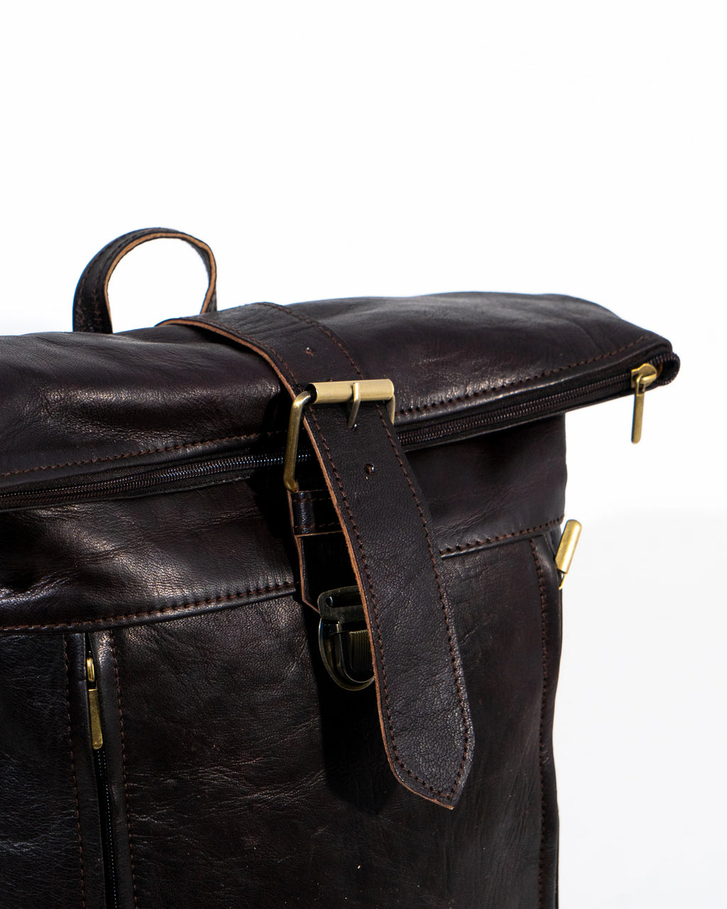 Black Leather Laptop Bag
