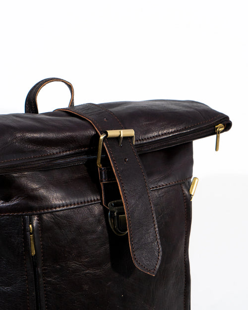 Black Leather Laptop Bag