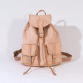 Natural Leather Backpack Bag