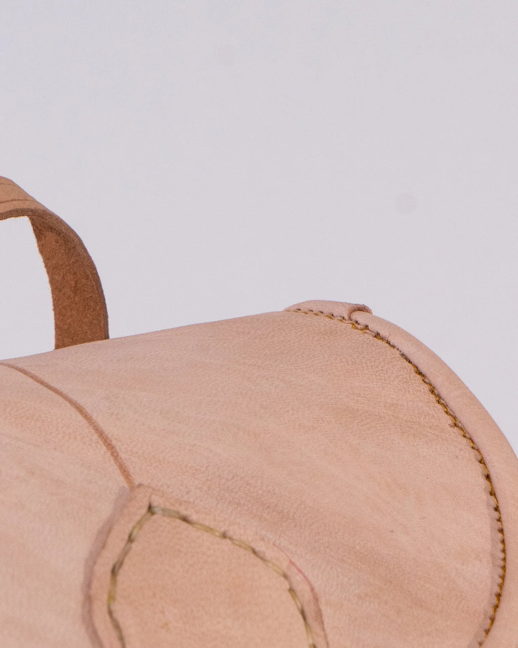 Natural Leather Backpack Bag