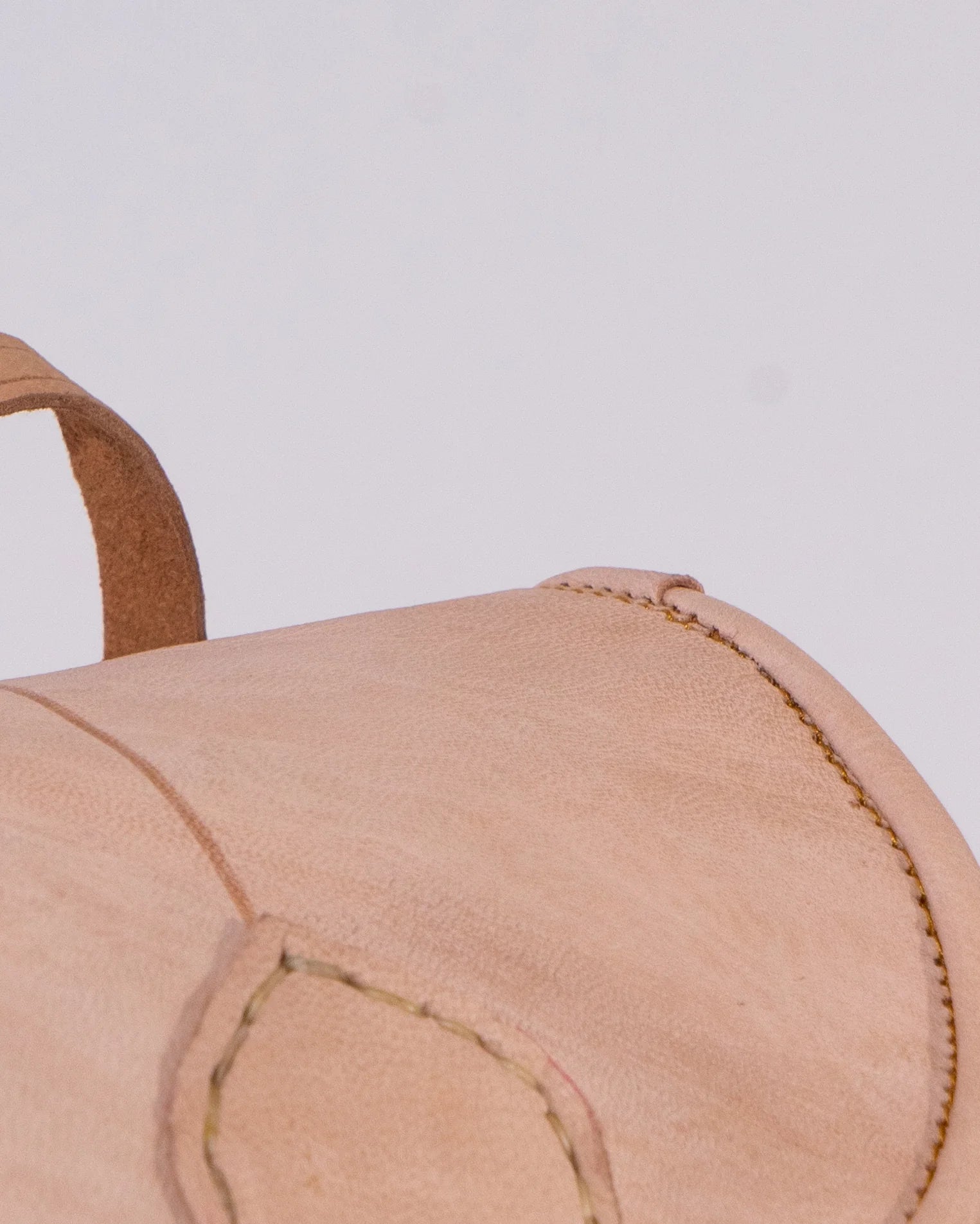 Natural Leather Backpack Bag