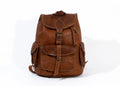 Tan Leather Large Backpack Bag
