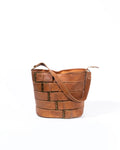 Tan Leather Bucket Bag