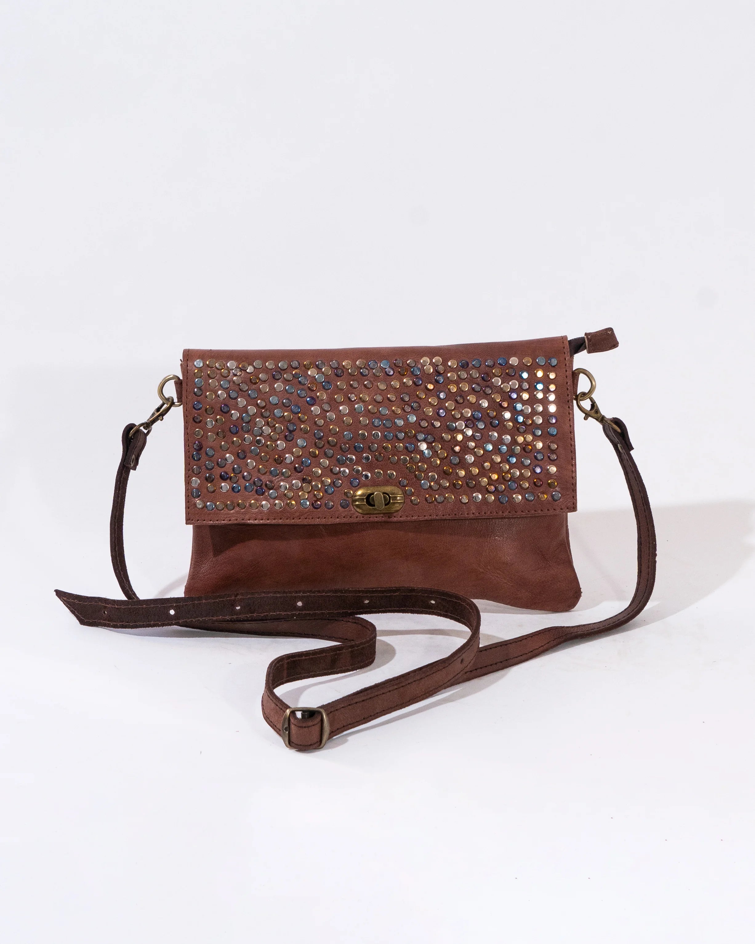 Brown Leather Crossbody Bag