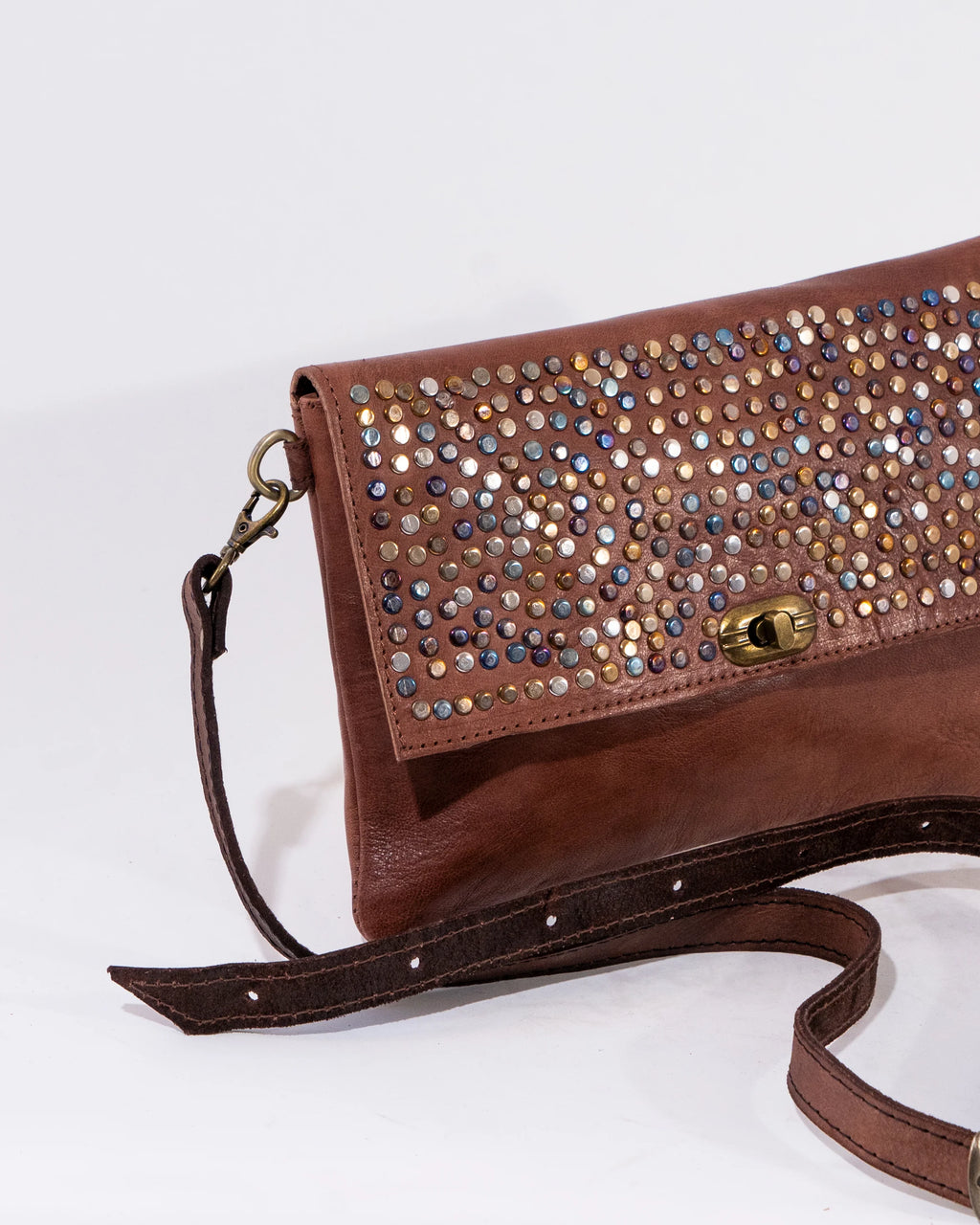 Brown Leather Crossbody Bag