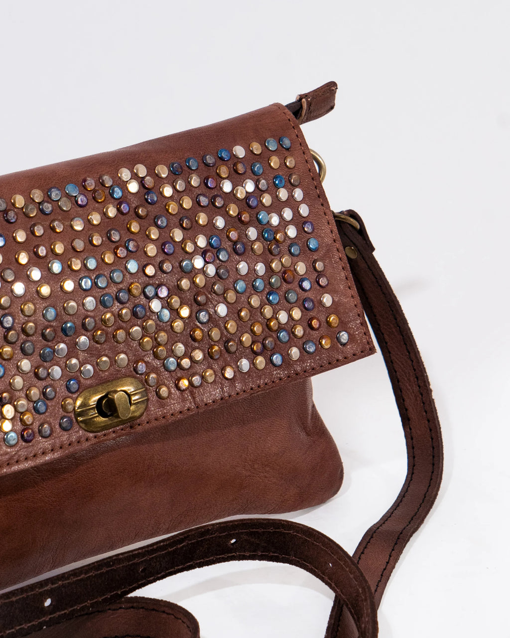 Brown Leather Crossbody Bag