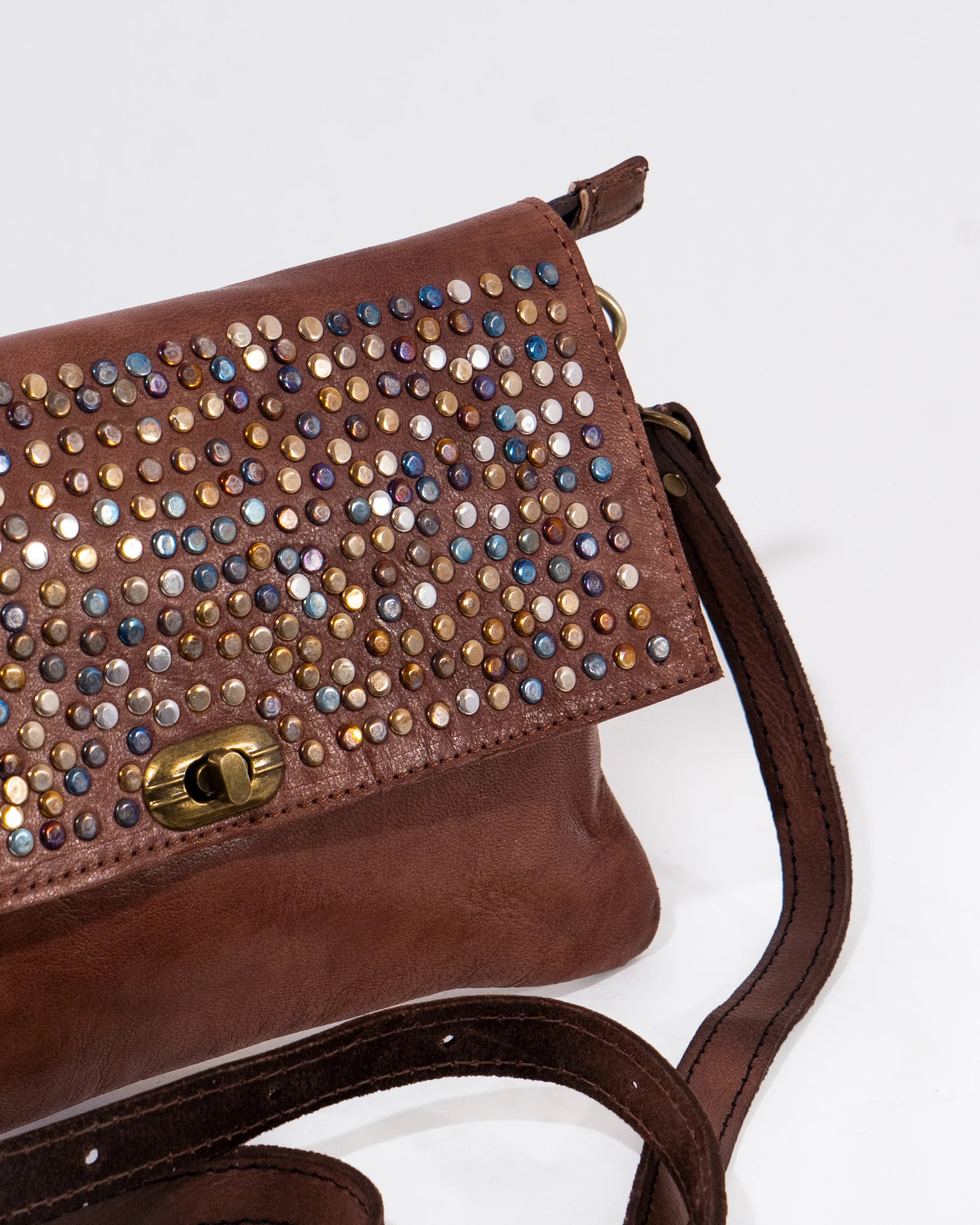 Brown Leather Crossbody Bag