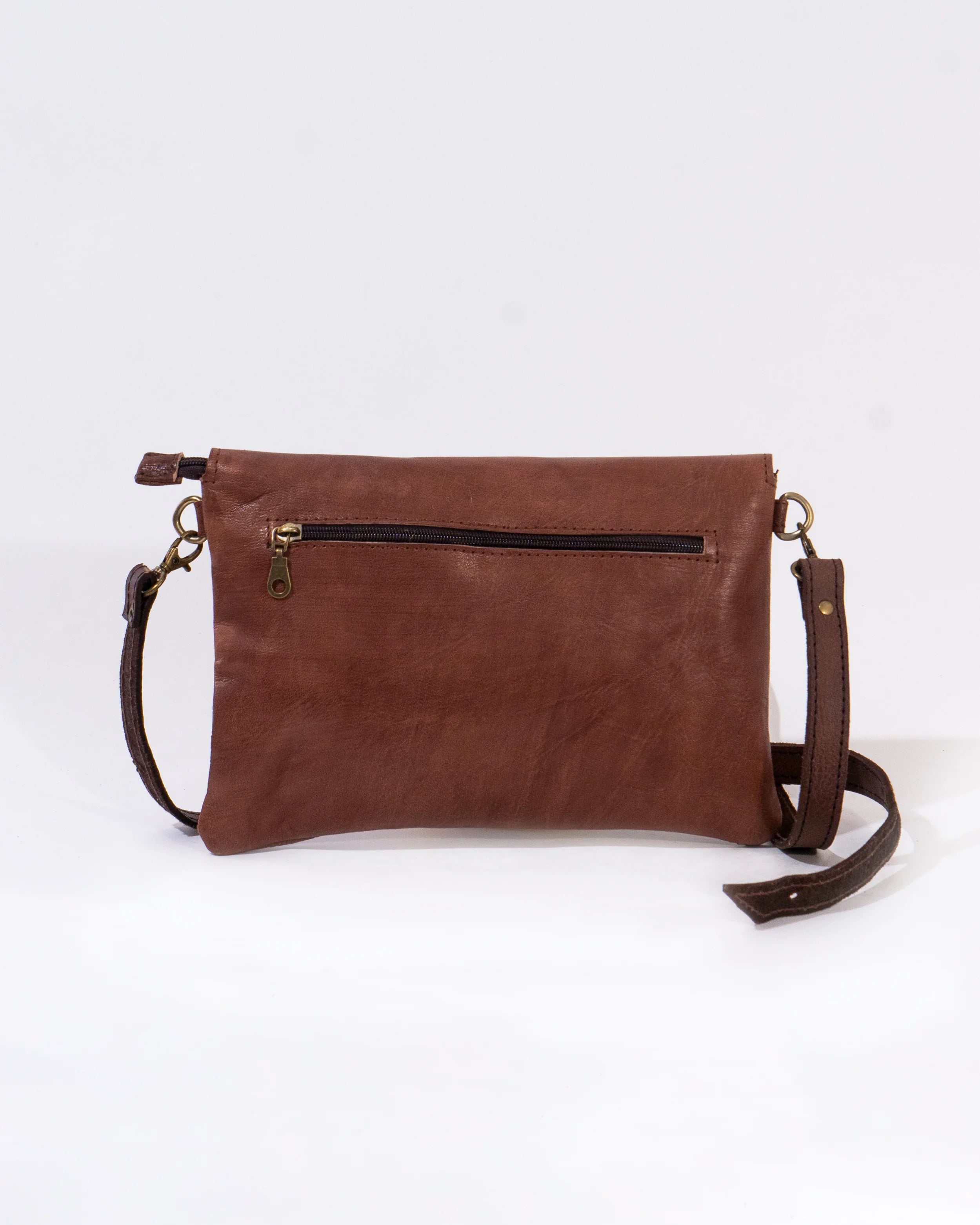 Brown Leather Crossbody Bag