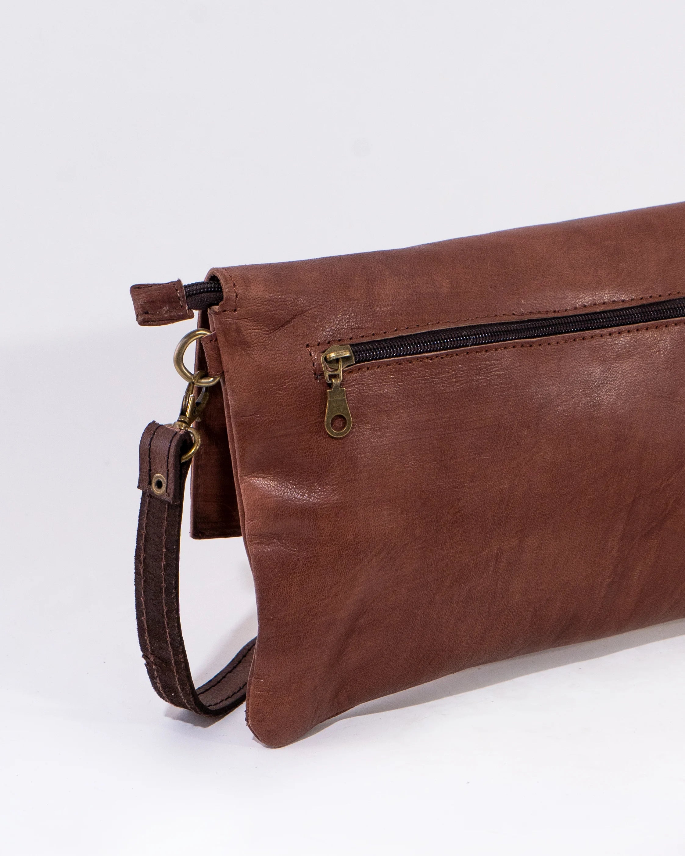 Brown Leather Crossbody Bag