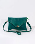 Green Leather Crossbody Bag