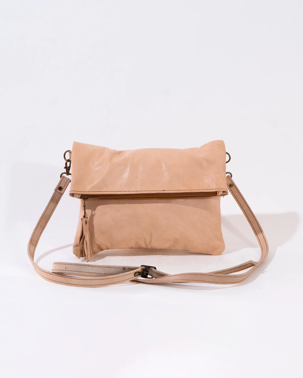 Natural Leather Soft Crossbody Bag