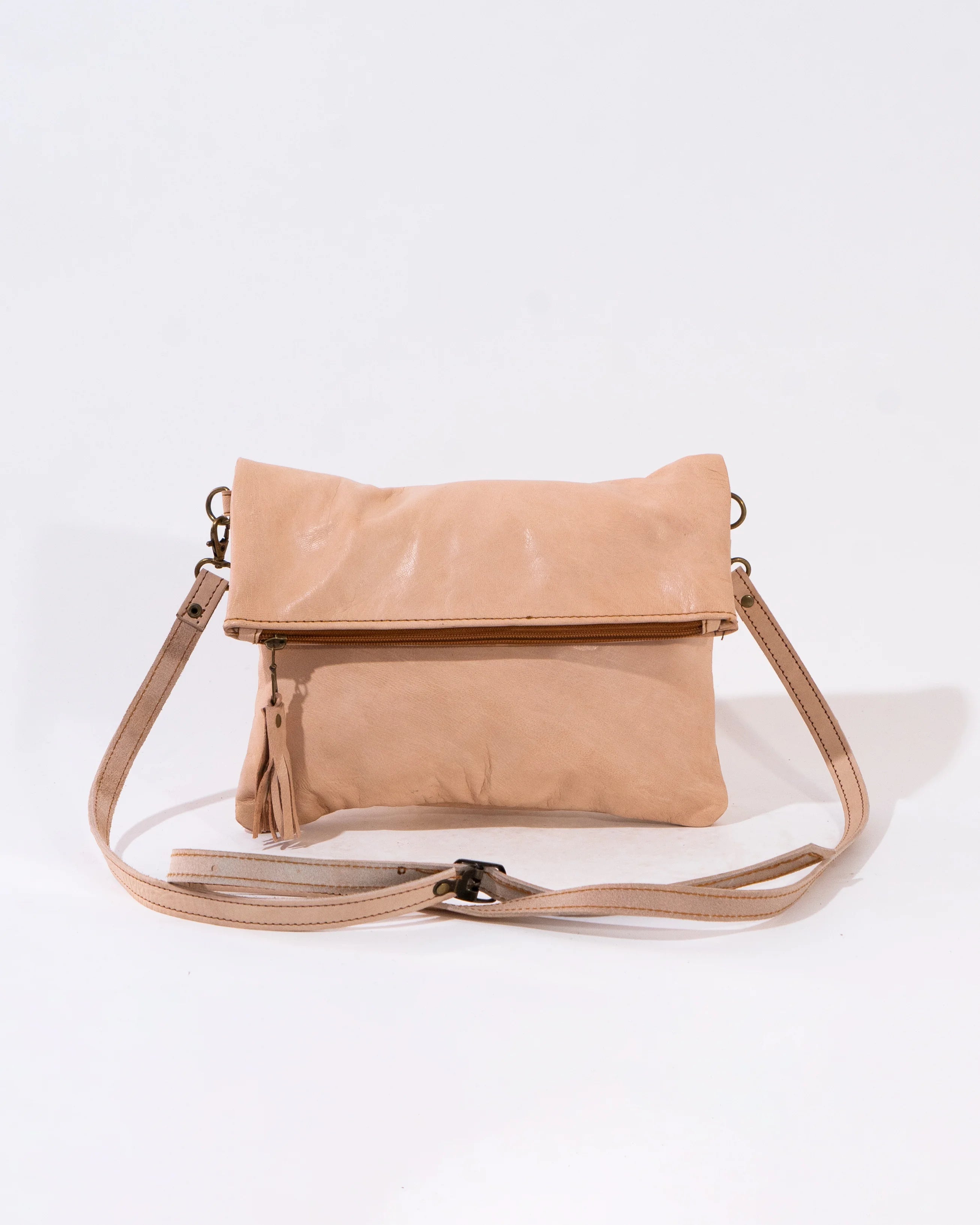Natural Leather Soft Crossbody Bag