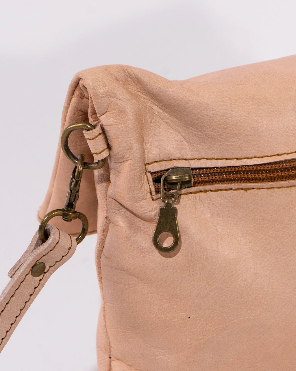 Natural Leather Soft Crossbody Bag