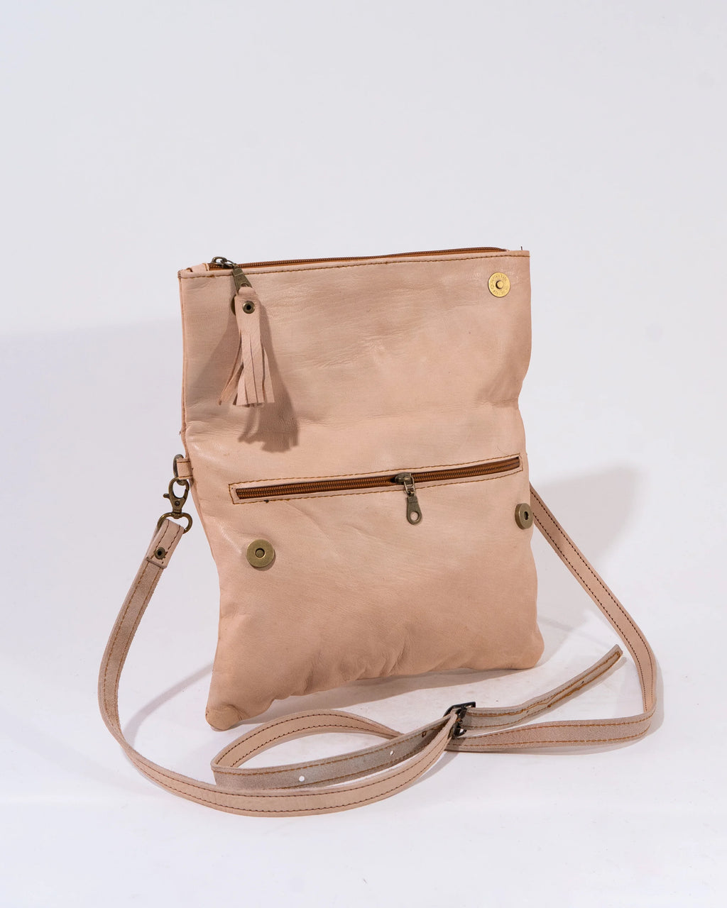 Natural Leather Soft Crossbody Bag