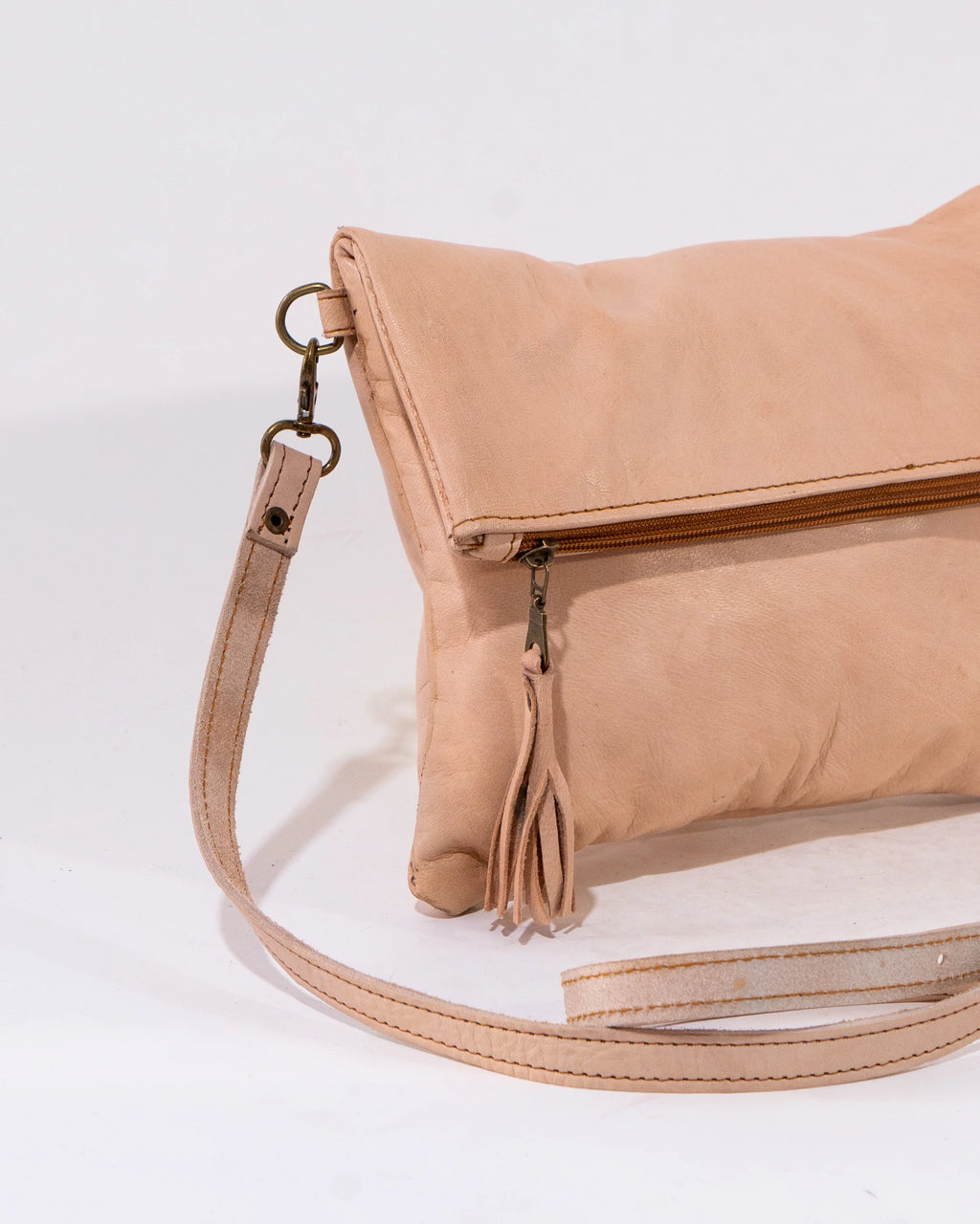 Natural Leather Soft Crossbody Bag