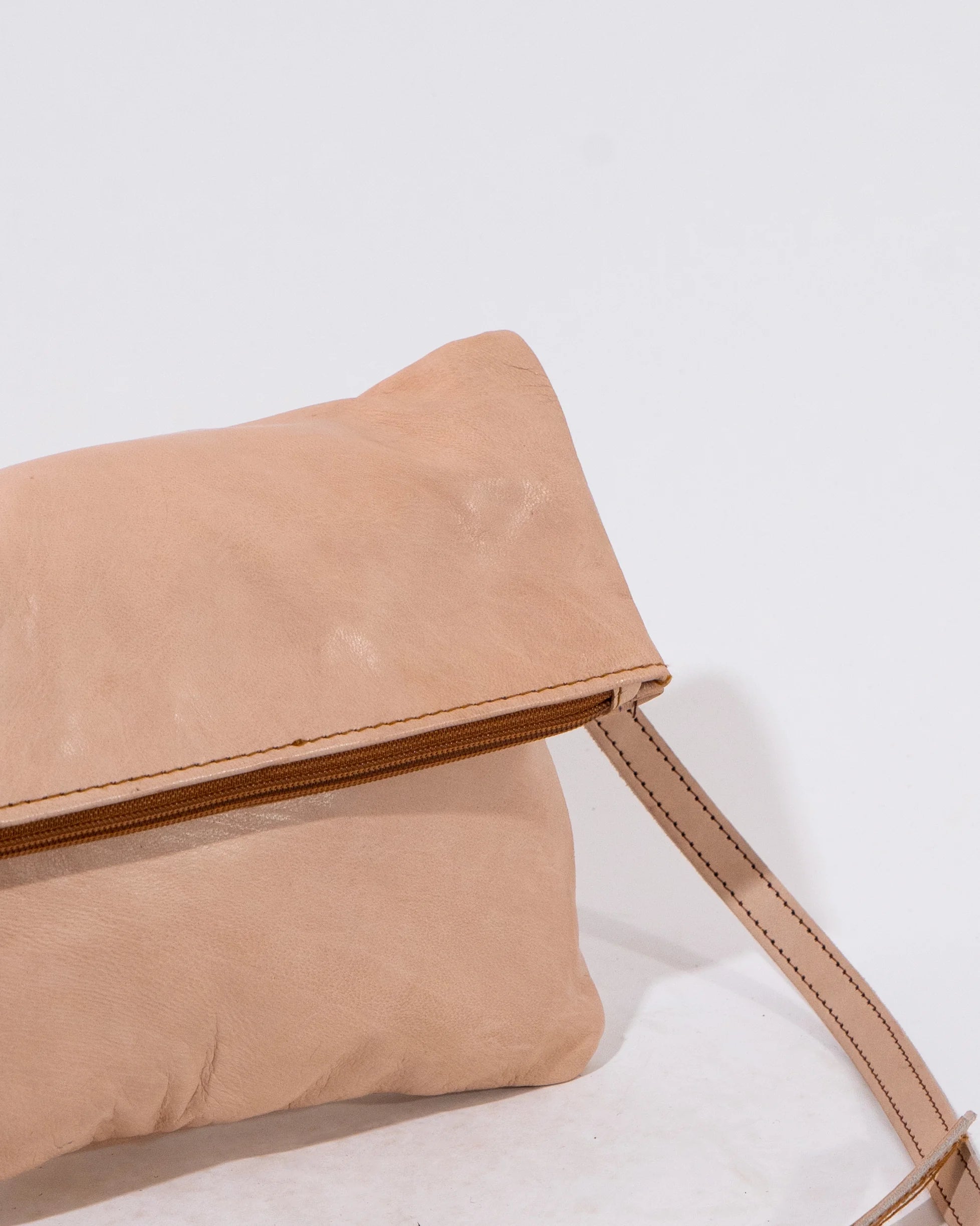 Natural Leather Soft Crossbody Bag