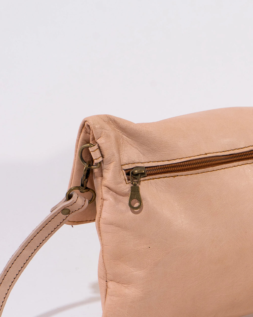 Natural Leather Soft Crossbody Bag