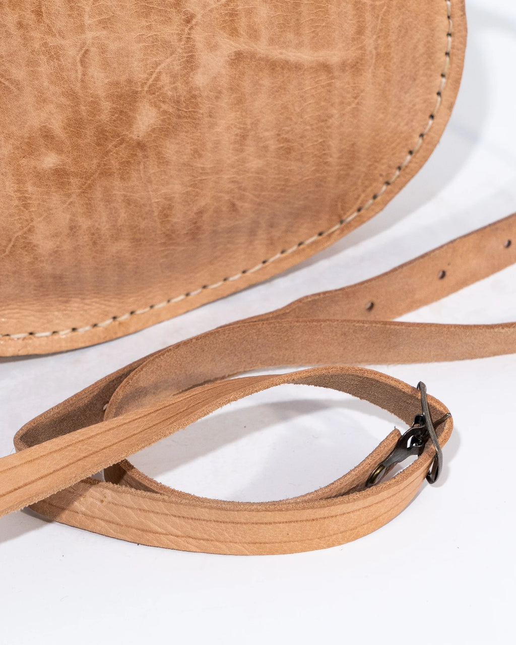 Tan Leather Crossbody Bag
