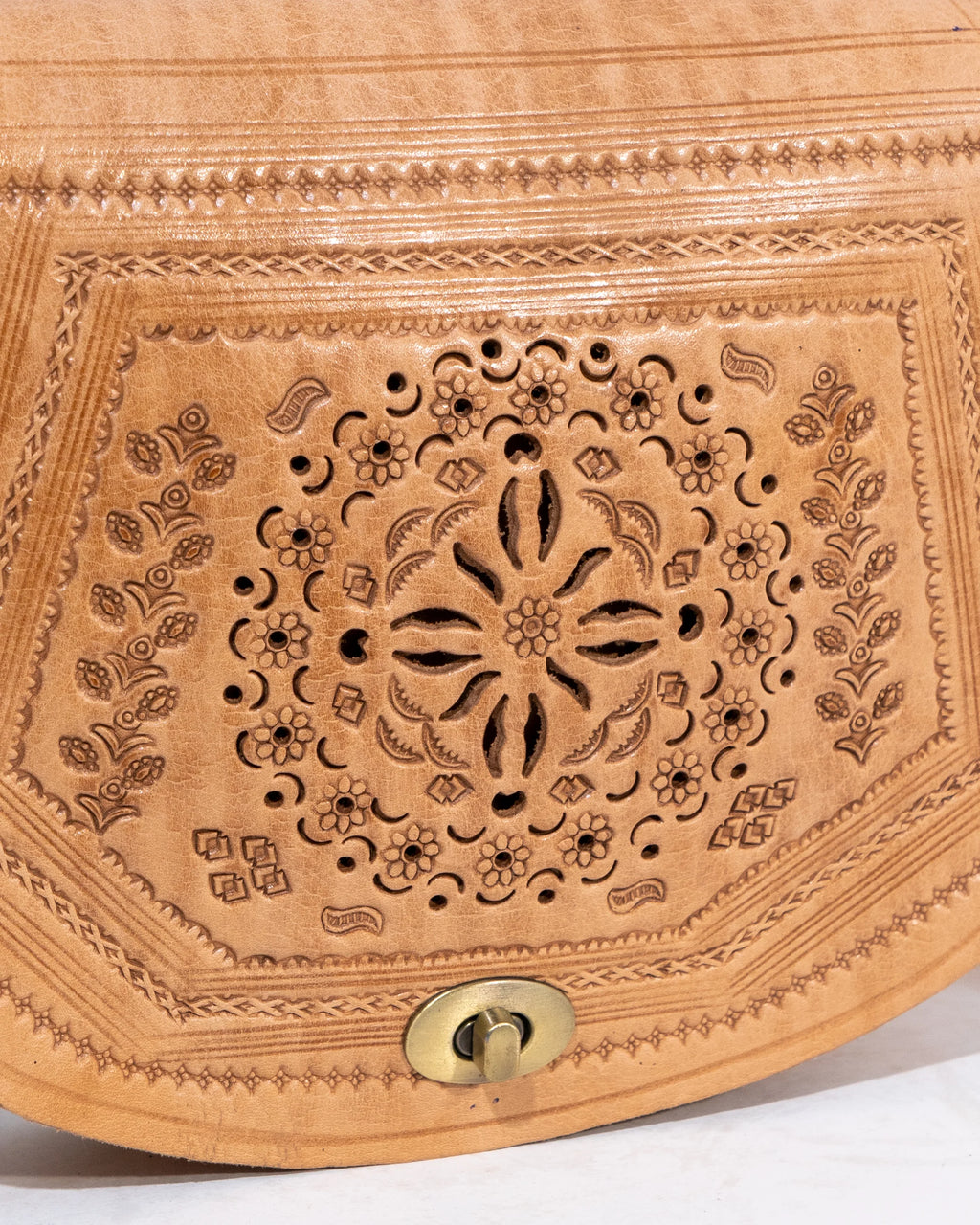 Tan Leather Crossbody Bag