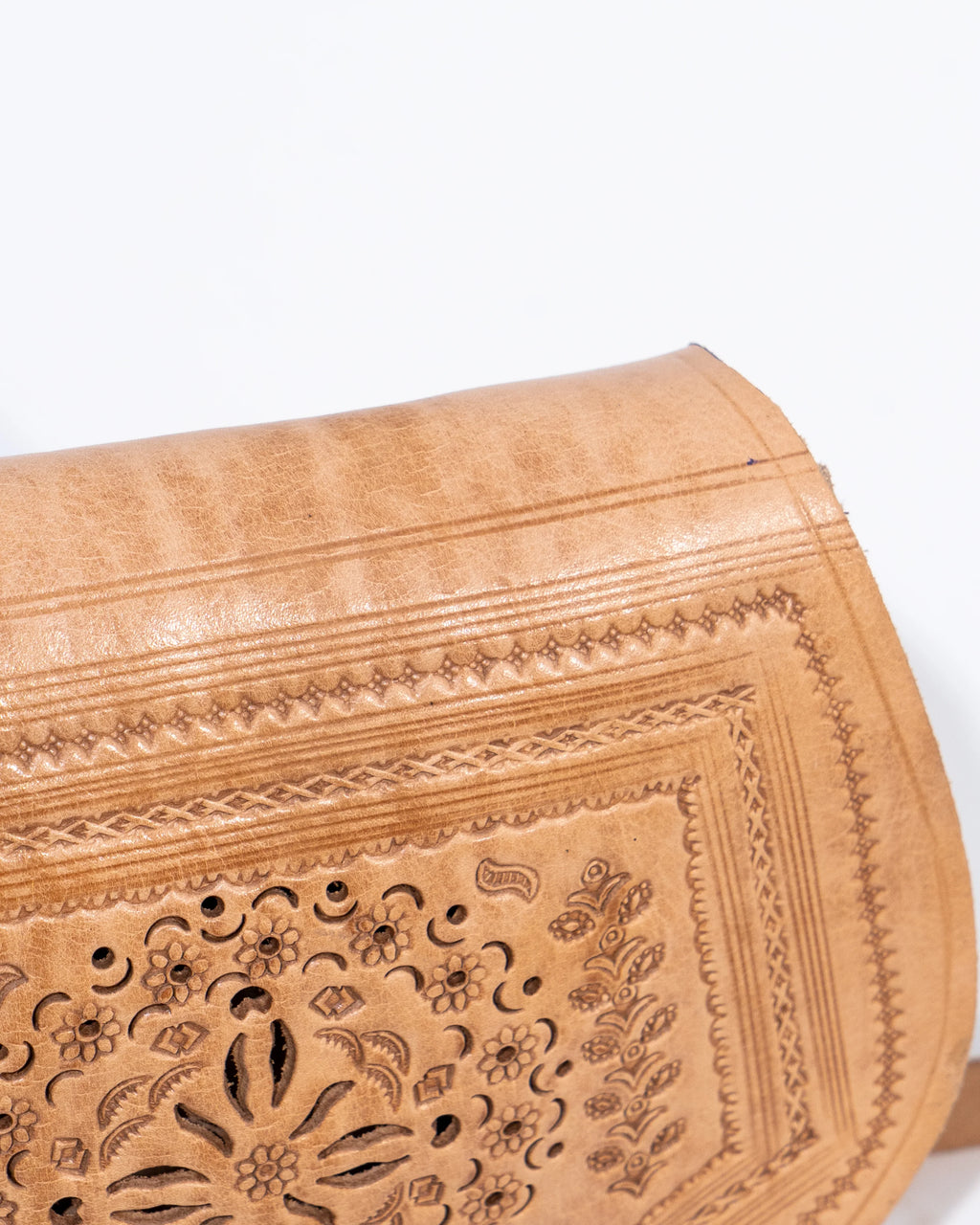 Tan Leather Crossbody Bag
