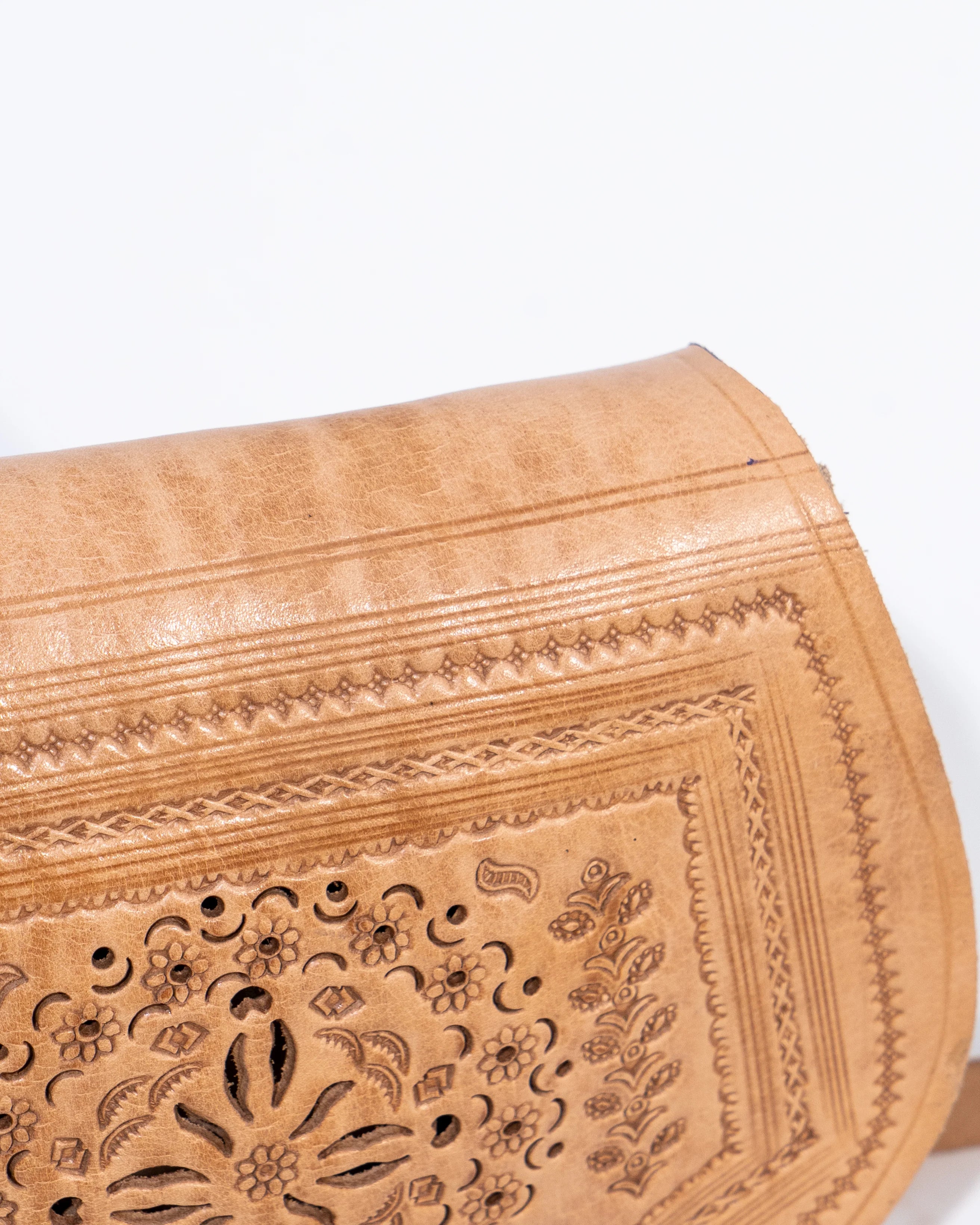 Tan Leather Crossbody Bag