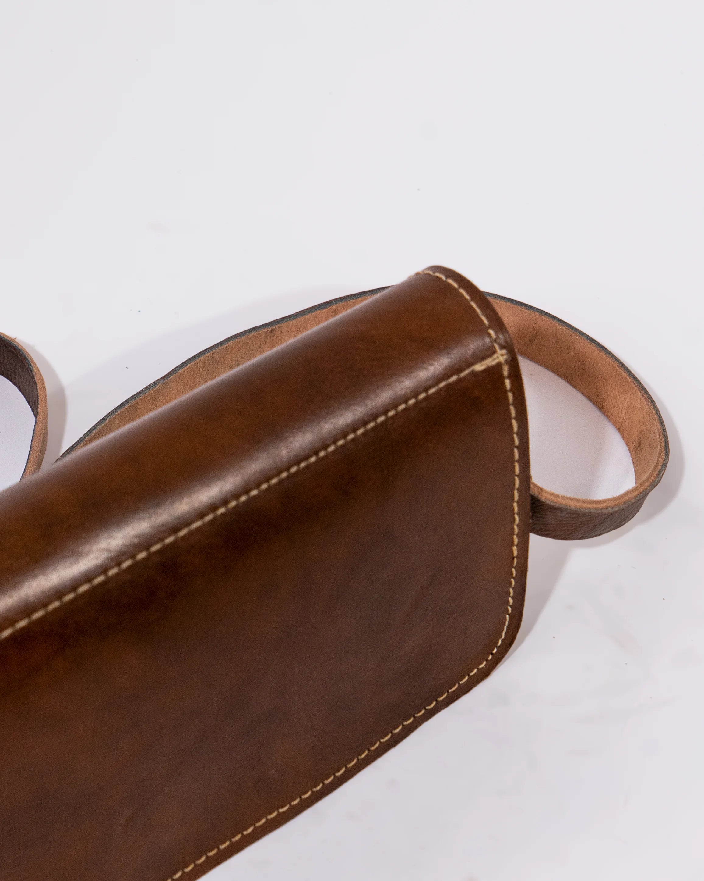 Brown Leather Mini Crossbody Bag