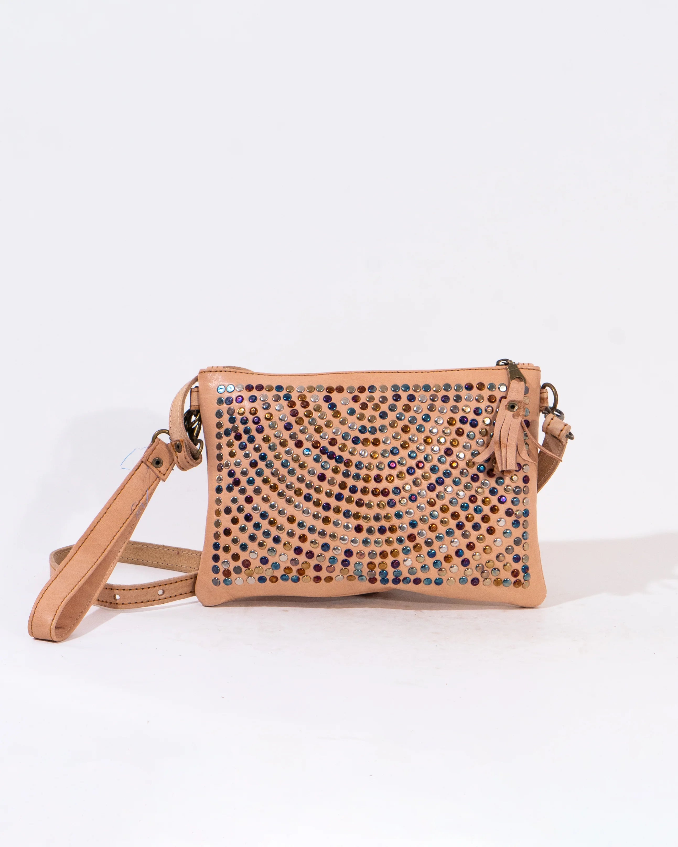 Natural Leather Mini Crossbody Bag