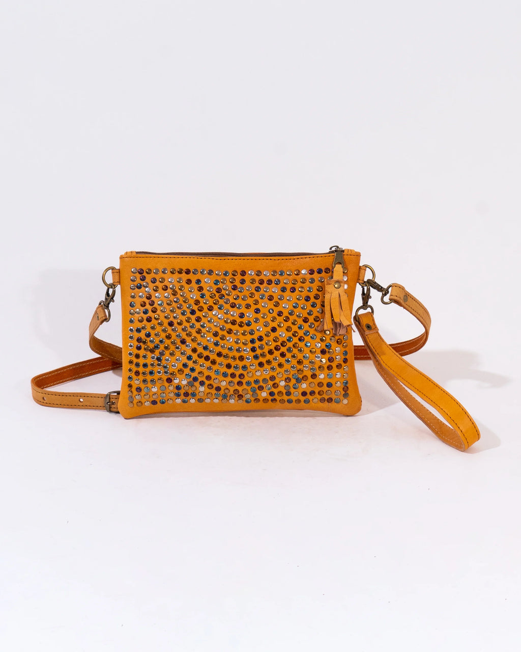 Natural Leather Mini Crossbody Bag