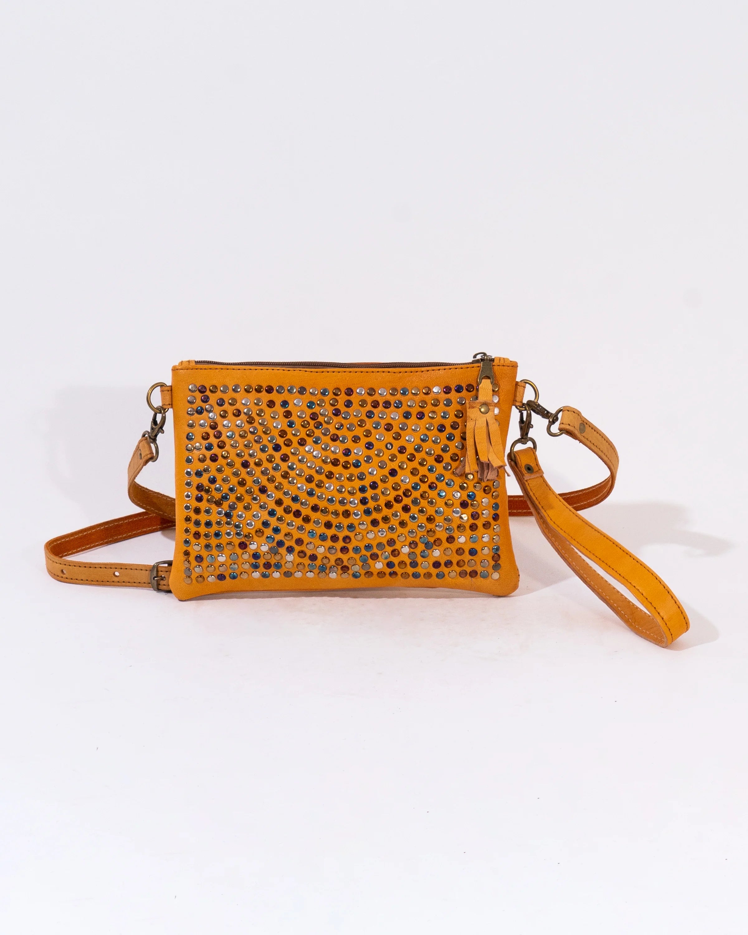 Natural Leather Mini Crossbody Bag