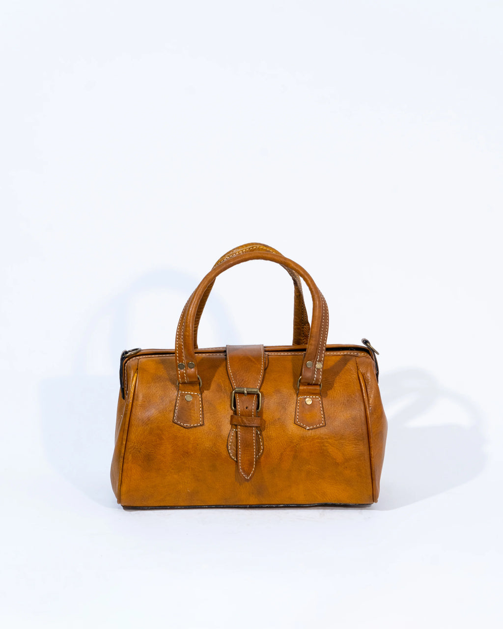 Tan Leather Satchel Bag